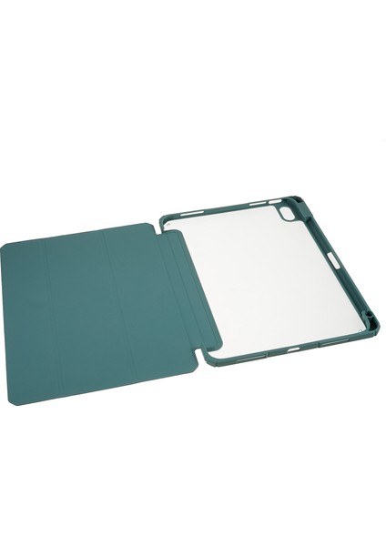 iPad 10.9 (2022) Hibrit Tpu Pc Tam Vücut Koruyucu Arka Kalem Yuvalı Stand Tablet Kılıfı (Yurt Dışından)