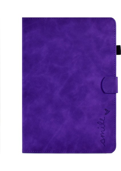 iPad Air 11 (2024) Deri Desen Baskılı Stand Tablet Kılıfı (Yurt Dışından)