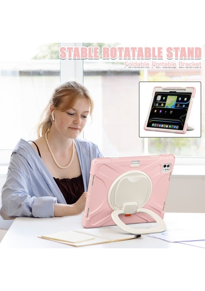 iPad Pro 13 (2024) Tpu Pc Silikon Döner Standı Kolu Kavrama Tablet Kılıfı (Yurt Dışından) indirimleri