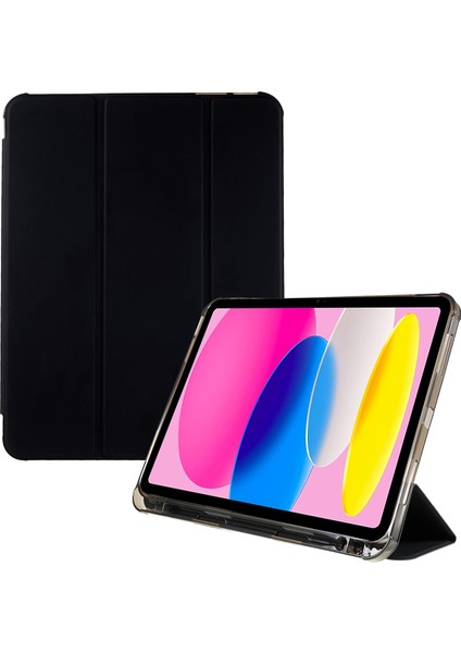 iPad 10.9 (2022) IPAD 10. Nesil Pu Deri Üç Katlı Stand Akıllı Otomatik Uyandırma uyku Kalem Yuvası Ile Tablet Kılıfı (Yurt Dışından)