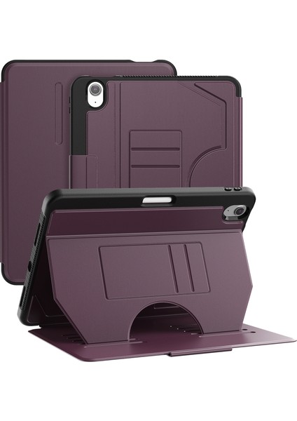 iPad Air 11 (2024) Pu Deri Kart Tutucu Otomatik Uyandırma uyku Standı Kalem Yuvası Ile Tablet Kılıfı (Yurt Dışından)