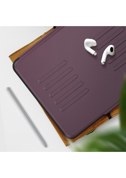 iPad Air 11 (2024) Pu Deri Kart Tutucu Otomatik Uyandırma uyku Standı Kalem Yuvası Ile Tablet Kılıfı (Yurt Dışından)