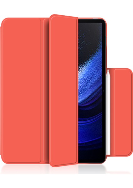Xiaomi Pad 6 Manyetik Pu Deri Üç Katlı Koruyucu Stand Tablet Kılıfı (Yurt Dışından)