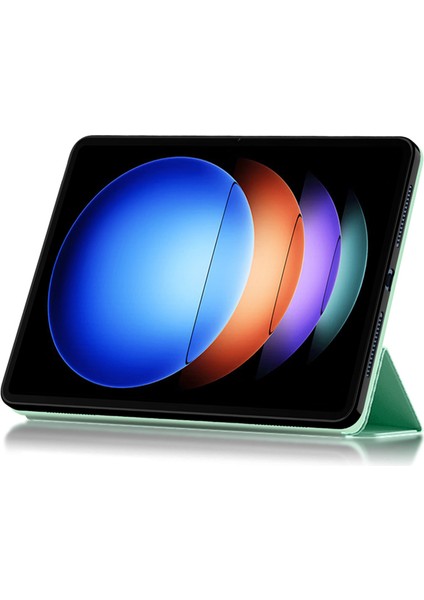 Xiaomi Pad 6 S Pro 12.4 Üç Katlı Stand Pu Deri Koruyucu Tablet Kılıfı (Yurt Dışından) modelleri