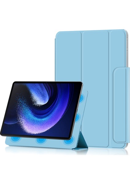Xiaomi Pad 6 Max 14 Üç Katlı Stand Pu Deri Manyetik Emme Otomatik Uyku Uyandırma Tablet Kılıfı (Yurt Dışından) indirimleri