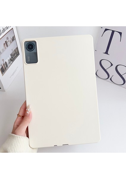 Xiaomi Redmi Pad Se Dokunmatik Yumuşak Tpu Bej Tablet Kılıfı (Yurt Dışından)