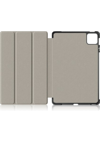 Xiaomi Pad 6 Için Pu Deri Desen Baskı Otomatik Uyandırma Sleep Cat Üç Katlı Stand Koruyucu Tablet Kılıfı (Yurt Dışından)