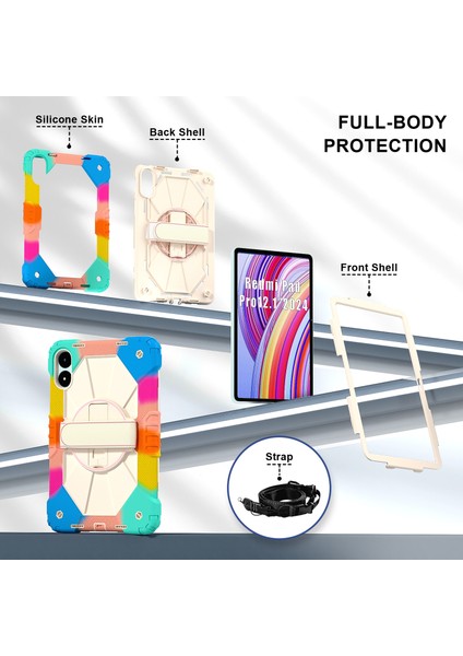 Xiaomi Redmi Pad Pro 5g Silikon Pc Omuz Askılı Tablet Kılıfı (Yurt Dışından) fiyatları