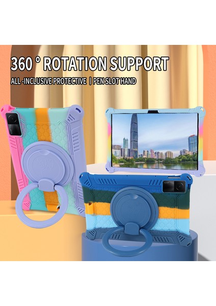 Xiaomi Redmi Için Pad Silikon Sevimli Pop Fidget Kacık Durumda El Kavrama Koruyucu Stres Rahatlatmak Omuz Askısı Tablet Kılıfı (Yurt Dışından)