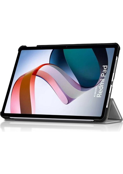 Xiaomi Redmi Için Pad Pu Deri Ayarlanabilir Üç Katlı Stand Koruyucu Tablet Kılıfı (Yurt Dışından)