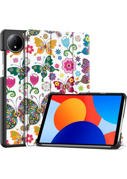 Xiaomi Redmi Pad Se Standı Desen Baskı Deri Ler Tablet Kılıfı (Yurt Dışından)