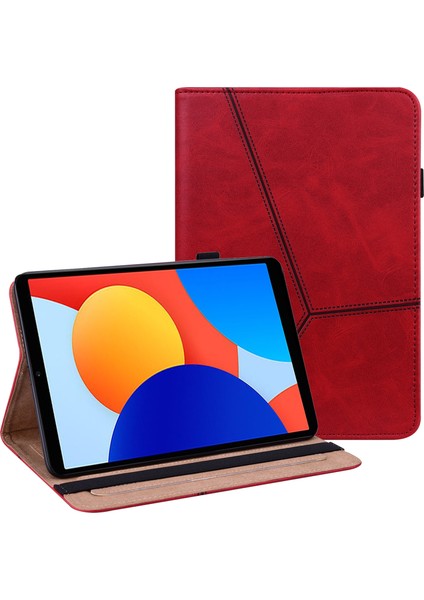 Xiaomi Redmi Için Pad Se 4g 8.7 Inç Hattı Baskılı Pu Deri Kart Tutucu Standı Tablet Kılıfı (Yurt Dışından)