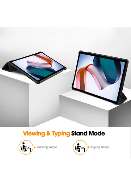 Xiaomi Redmi Pad Se Üç Katlı Standı Pu Deri Tablet Kılıfı (Yurt Dışından)