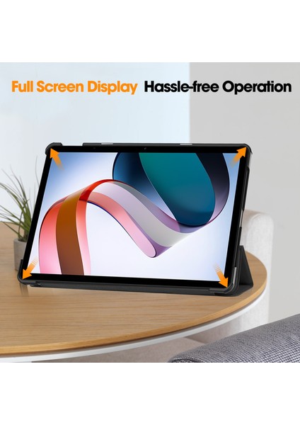 Xiaomi Redmi Pad Se Üç Katlı Standı Pu Deri Tablet Kılıfı (Yurt Dışından)