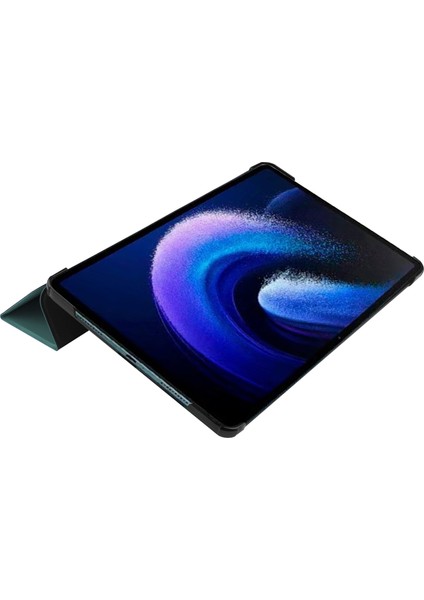 4u Sky Xiaomi Pad 6 Üç Katlı Standı Otomatik Uyandırma Uyku Deri Tablet Kılıfı (Yurt Dışından)