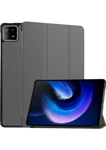 Xiaomi Pad 6 Üç Katlı Stand Otomatik Uyandırma Uyku Deri Tablet Kılıfı (Yurt Dışından)