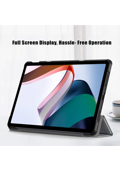 Xiaomi Redmi Pad Se Pu Deri Üç Katlı Stand Koruma Tablet Kılıfı (Yurt Dışından) indirimleri