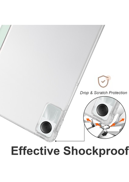 Xiaomi Redmi Pad Se Şeffaf Arka Üç Katlı Standı Kalem Yuvası Tablet Kılıfı (Yurt Dışından) indirimleri