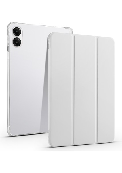 Xiaomi Redmi Için Pad Pro Kalem Yuvası Üç Katlı Stand Deri Otomatik Uyandırma Uyku Tablet Kılıfı (Yurt Dışından)