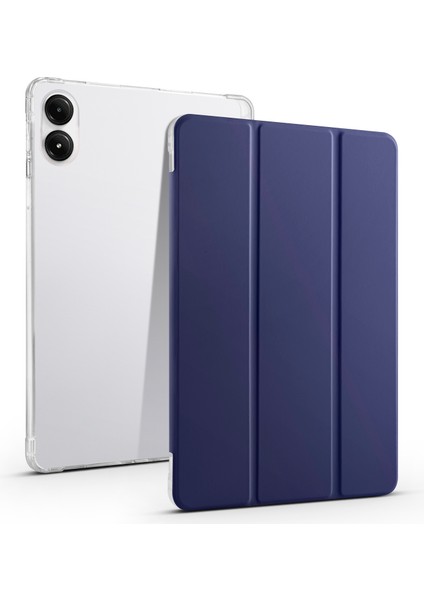 Xiaomi Redmi Için Pad Pro Kalem Yuvası Üç Katlı Stand Deri Otomatik Uyandırma Uyku Tablet Kılıfı (Yurt Dışından)