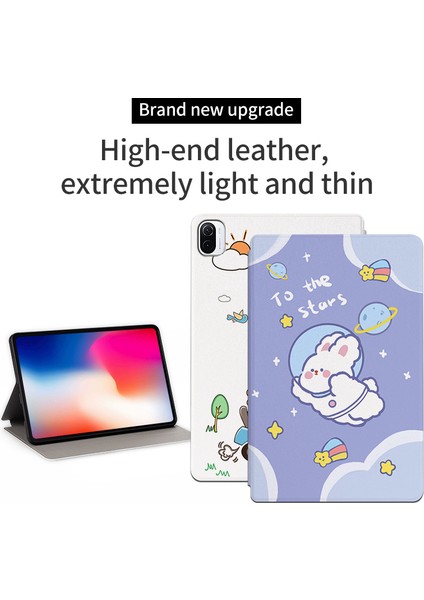 Xiaomi Pad 5 Pad 5 Pro Için Çizilmeye Standı Karikatür Pu Deri Otomatik Uyandırma Uyku Yürüyen Dinozor Tablet Kılıfı (Yurt Dışından)