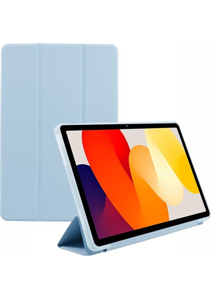 Xiaomi Redmi Için Pad Se Pu Deri Üç Katlı Standı Petek Doku Koruyucu Tablet Kılıfı (Yurt Dışından)
