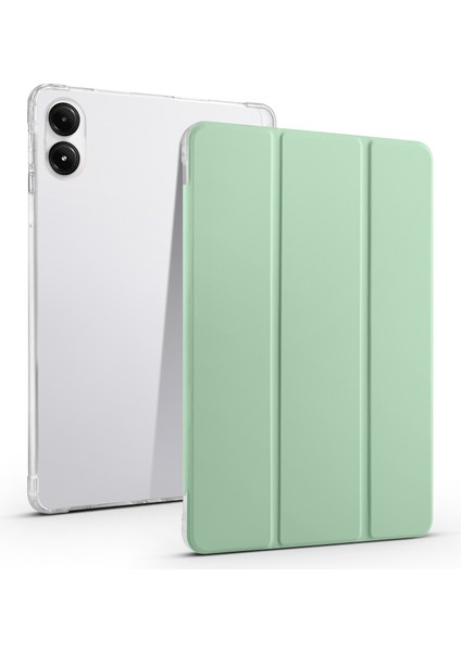 Xiaomi Redmi Için Pad Pro Kalem Yuvası Üç Katlı Stand Deri Otomatik Uyandırma Uyku Tablet Kılıfı (Yurt Dışından)