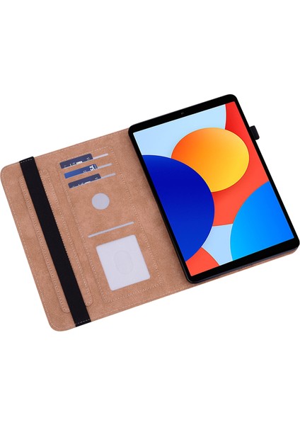 Xiaomi Redmi Için Pad Se 4g 8.7 Inç Hattı Baskılı Pu Deri Kart Tutucu Standı Tablet Kılıfı (Yurt Dışından) indirimleri