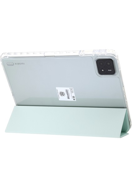 Xiaomi Pad 6s Pro 12.4 Için Tpu Akrilik Pu Üç Katlı Stand Tablet Kılıfı (Yurt Dışından) modelleri