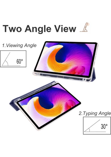 Xiaomi Redmi Pad Se Şeffaf Arka Üç Katlı Standı Kalem Yuvası Tablet Kılıfı (Yurt Dışından) modelleri