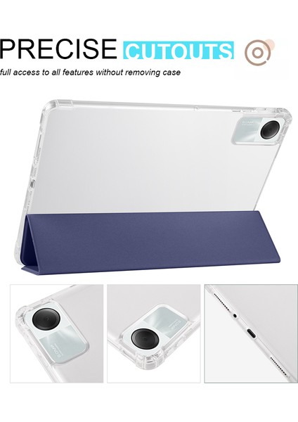 Xiaomi Redmi Pad Se Şeffaf Arka Üç Katlı Standı Kalem Yuvası Tablet Kılıfı (Yurt Dışından) fırsatları