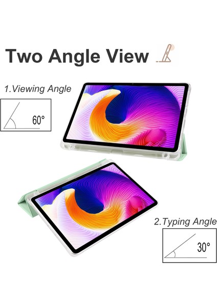 Xiaomi Redmi Pad Se Için Temizle Arka Kasa Üç Katlı Standı Kalem Yuvası Tablet Kılıfı (Yurt Dışından) modelleri