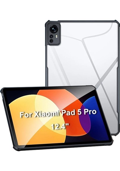 4u Sky Anti Düşme Için Xiaomi Pad 5 Pro 12.4 (2022) Tpu Akrilik Şeffaf Tablet Kılıfı (Yurt Dışından)