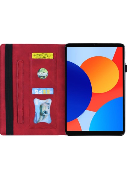 Xiaomi Redmi Için Pad Se 4g 8.7 Inç Pu Deri Iş Folio Koruyucu Kart Sahibinin Tablet Kılıfı (Yurt Dışından)