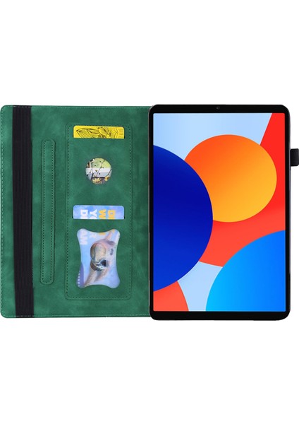 Xiaomi Redmi Için Pad Se 4g 8.7 Inç Pu Deri Iş Folio Koruyucu Kart Tutucu Tablet Kılıfı (Yurt Dışından)