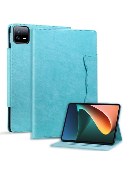 Xiaomi Pad 6 6 Pro Standı Pu Deri Kart Tutucu Gök Tablet Kılıfı (Yurt Dışından)