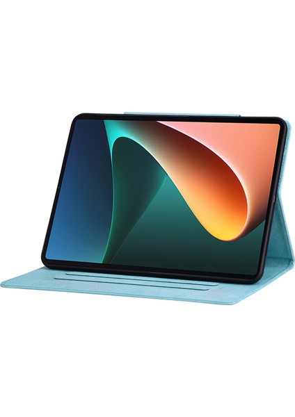 Xiaomi Pad 6 6 Pro Standı Pu Deri Kart Tutucu Gök Tablet Kılıfı (Yurt Dışından)