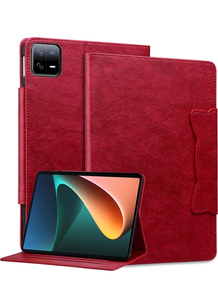 Xiaomi Pad 6 6 Pro Standı Pu Deri Kart Tutucu Tablet Kılıfı (Yurt Dışından)