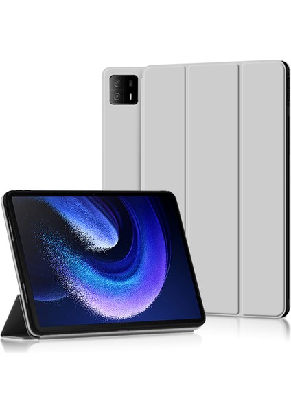 Koruyucu Için Xiaomi Pad 6 Max 14 Üç Katlı Stand Pu Deri Tpu Anti Düşme Tablet Kılıfı (Yurt Dışından)