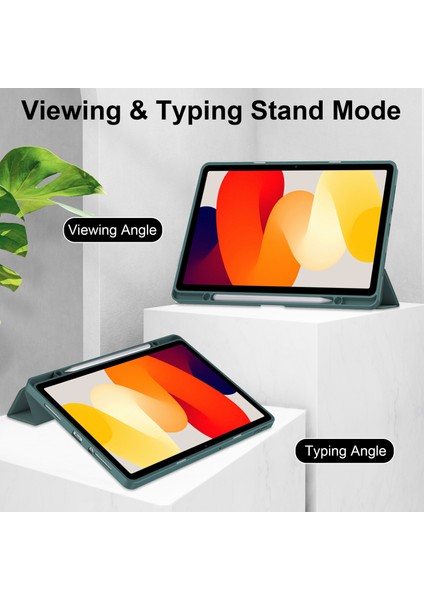 Xiaomi Redmi Pad Se Için Deri Tpu Akrilik Kalem Yuvası Standı Tablet Kılıfı (Yurt Dışından) modelleri