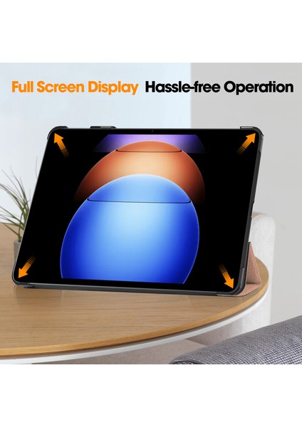 Xiaomi Pad 6 S Pro 12.4 Deri Üç Katlı Stand Otomatik Uyandırma Uyku Akıllı Tablet Kılıfı (Yurt Dışından) fırsatları