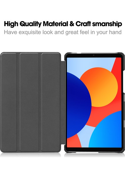 4u Sky Xiaomi Redmi Pad Se Anti Scratch Deri Standı Tablet Kılıfı (Yurt Dışından)