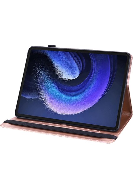 4u Sky Xiaomi Pad 6 Baskı Desen Standı Kart Tutucu Pu Deri Tablet Kılıfı (Yurt Dışından)