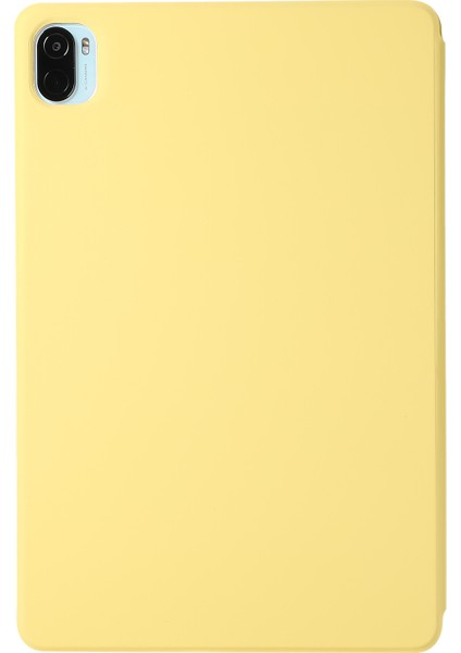 Sert Pc Pu Deri Üç Katlı Standı I Ince Için Xiaomi Pad 5 5 Pro Tablet Kılıfı (Yurt Dışından)