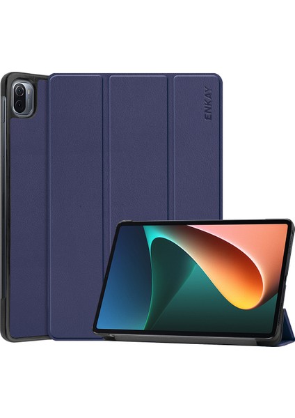 Ince Üç Katlı Stand Pu Deri Pc Xiaomi Pad Için Otomatik Uyandırma Uyku Fonksiyonlu 5 Tablet Kılıfı (Yurt Dışından)