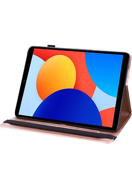 Xiaomi Redmi Için Pad Se 4g 8.7 Inç Tavuskuşu Çiçek Desen Kart Tutucu Deri Tablet Kılıfı (Yurt Dışından) fırsatları