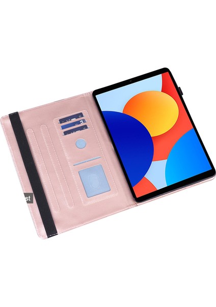 Xiaomi Redmi Için Pad Se 4g 8.7 Inç Tavuskuşu Çiçek Desen Kart Tutucu Deri Tablet Kılıfı (Yurt Dışından) indirimleri
