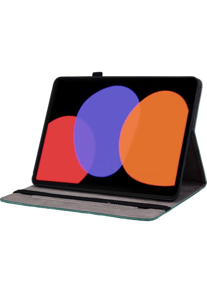 Xiaomi Pad 6 Pad 6 Pro Stand Kartı Yuvaları Baskılı Pu Deri Tablet Kılıfı (Yurt Dışından)