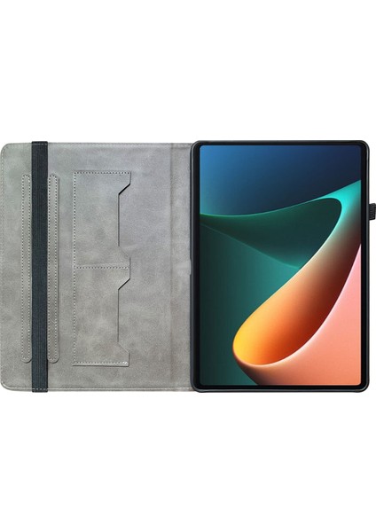 Xiaomi Pad 5 Pad 5 Pro Standı Pu Deri Desen Baskı Tablet Kılıfı (Yurt Dışından)