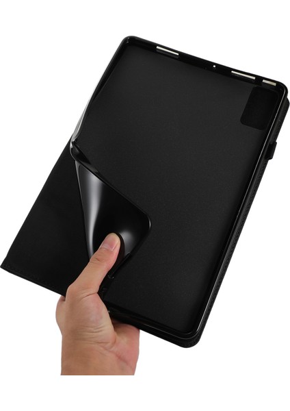 Xiaomi Pad 5 Pro 12.4 (2022) Kumaş Dokusu Pu Deri Stand Kart Yuvalı Koruyucu Tablet Kılıfı (Yurt Dışından)